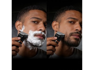 Aparador MAXGROOM JK-666 6 em 1 para barba, cabelo, corpo, nariz e orelhas IPX6 - preto