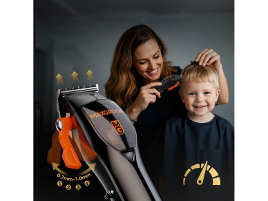 MAXGROOM WF-3908 multifunctional hair clipper with trimmer - black