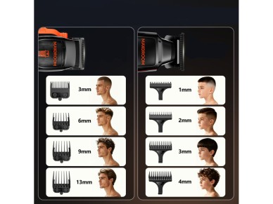 MAXGROOM WF-3908 multifunctional hair clipper with trimmer - black