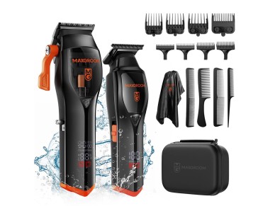 MAXGROOM WF-3908 multifunctional hair clipper with trimmer - black