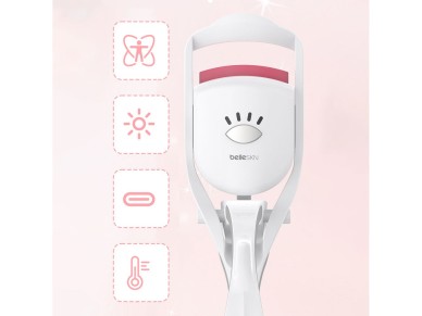 Belleskin by MAXGROOM BM2310 Heated Eyelash Curler - White Belleskin by MAXGROOM BM2310 Heated Eyelash Curler - White