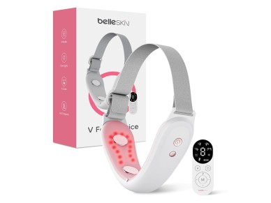 Belleskin by MAXGROOM M-170 EMS LED Face and Chin Massager - White Belleskin by MAXGROOM M-170 EMS LED Face and Chin Massager - White