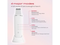 MAXGROOM M-169 ultrasonic cavitation peeling device with LED light therapy - white
