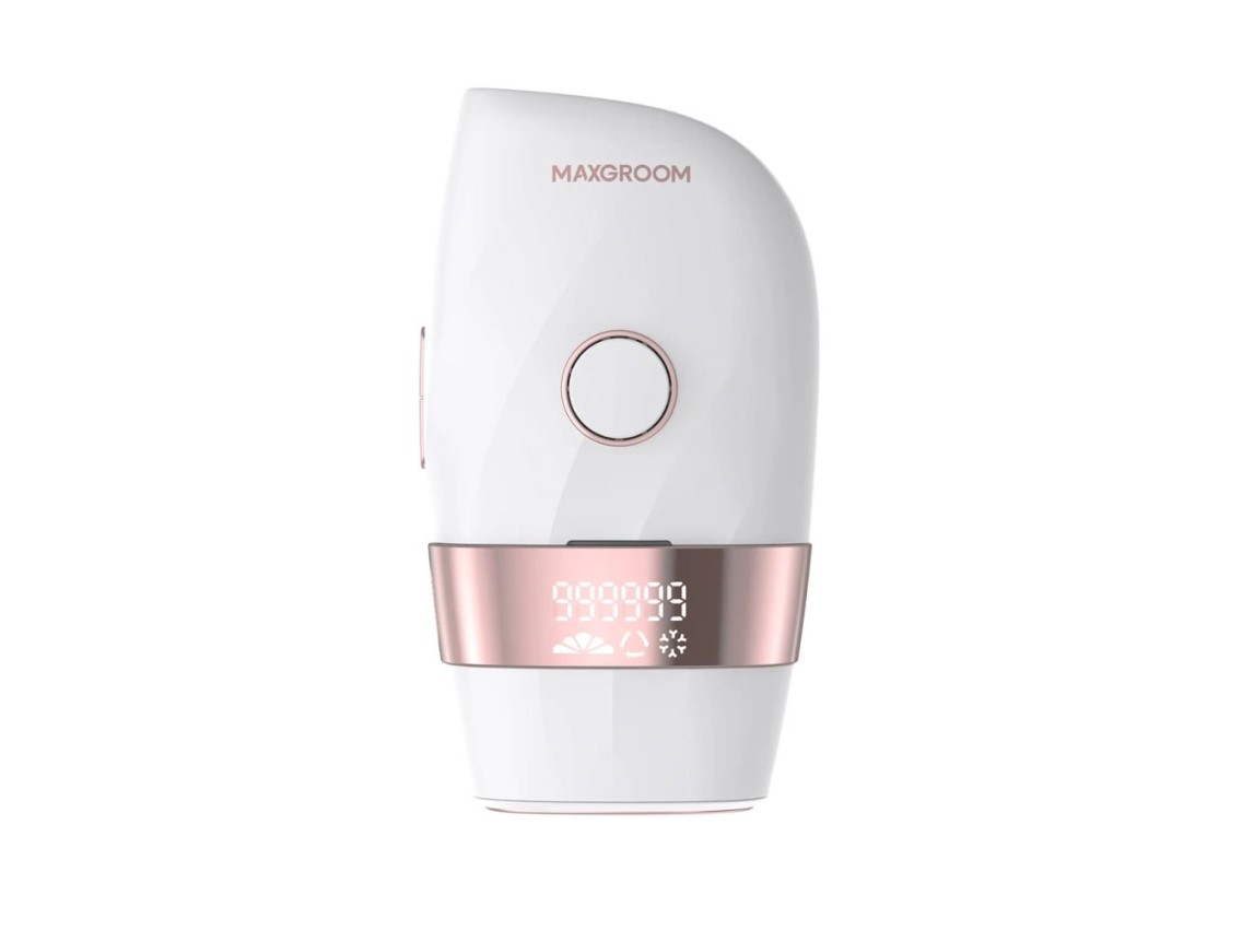 Depiladora IPL MAXGROOM JD-TM003 para la depilación - blanca y rosa