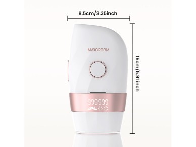 Depilador IPL MAXGROOM JD-TM003 para remo��o de pelos - branco e rosa