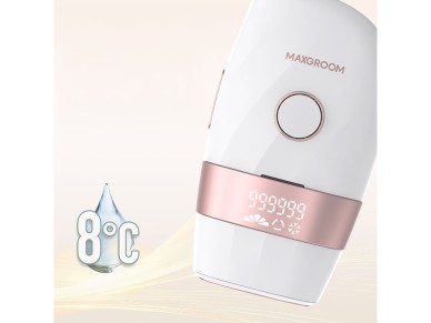 Depilador IPL MAXGROOM JD-TM003 para remo��o de pelos - branco e rosa