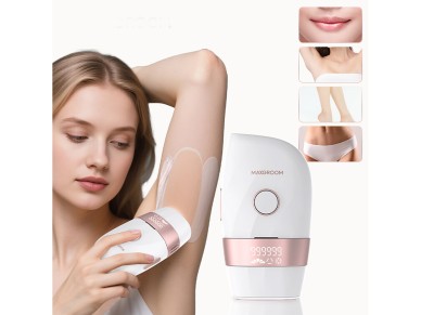 Depilador IPL MAXGROOM JD-TM003 para remo��o de pelos - branco e rosa