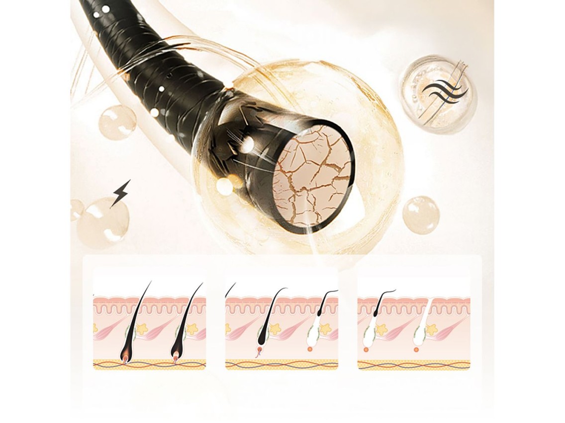 Depiladora IPL MAXGROOM JD-TM003 para la depilación - blanca y rosa
