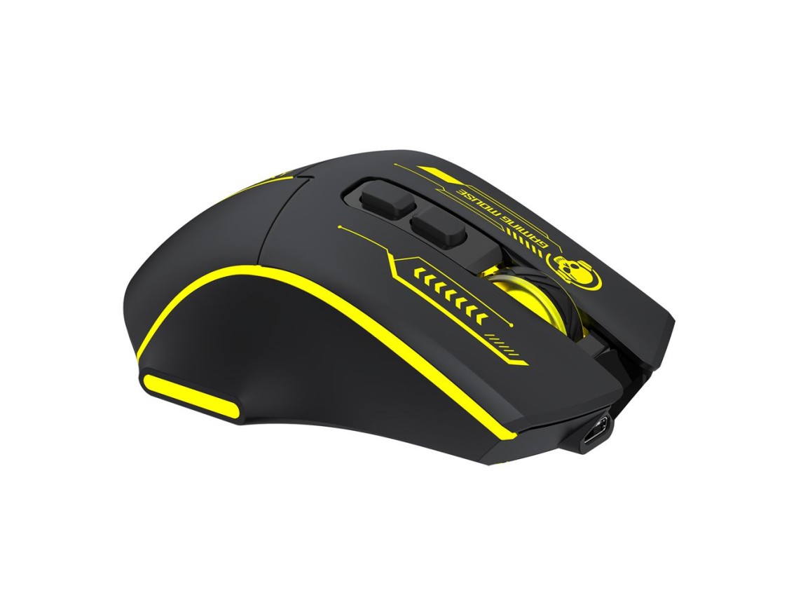Wozinsky WMGB-1181 Wireless Optical Gaming Mouse 3200 DPI with Built-in Battery and Backlight - Blac