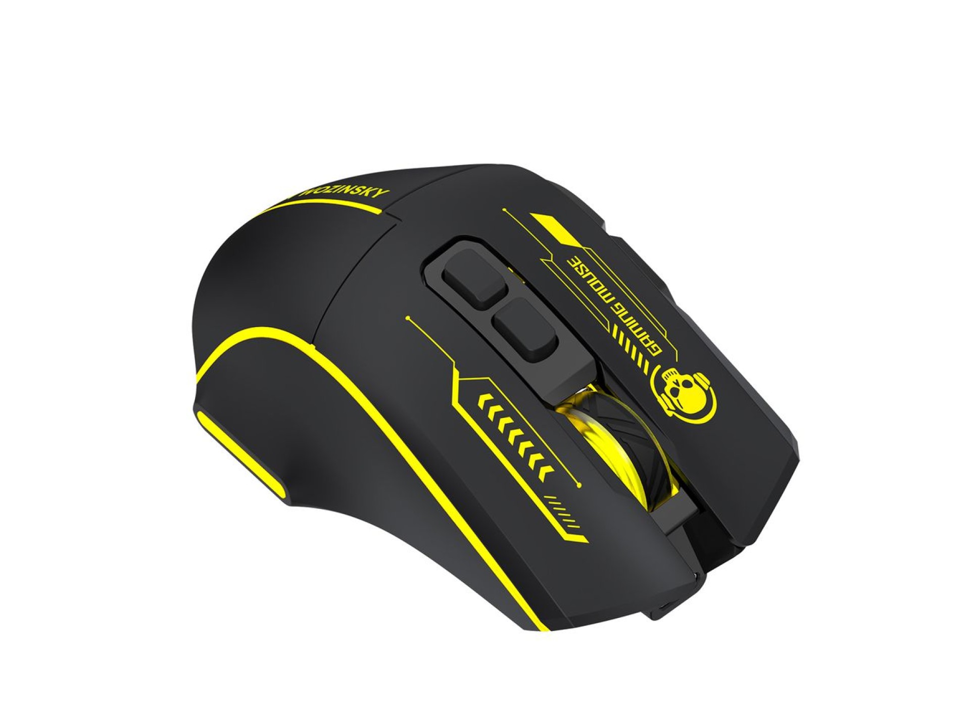 Wozinsky WMGB-1181 Wireless Optical Gaming Mouse 3200 DPI with Built-in Battery and Backlight - Blac