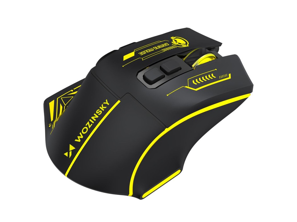 Wozinsky WMGB-1181 Wireless Optical Gaming Mouse 3200 DPI with Built-in Battery and Backlight - Blac