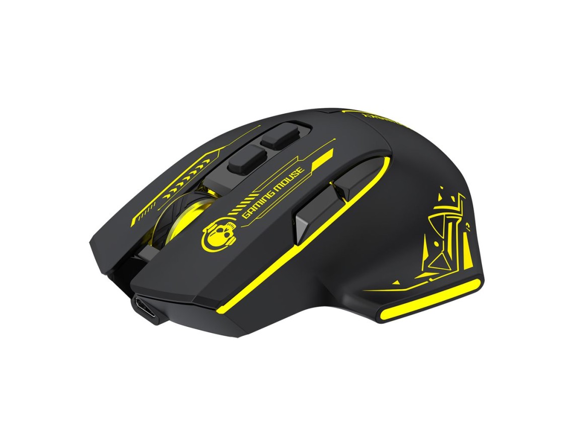 Wozinsky WMGB-1181 Wireless Optical Gaming Mouse 3200 DPI with Built-in Battery and Backlight - Blac