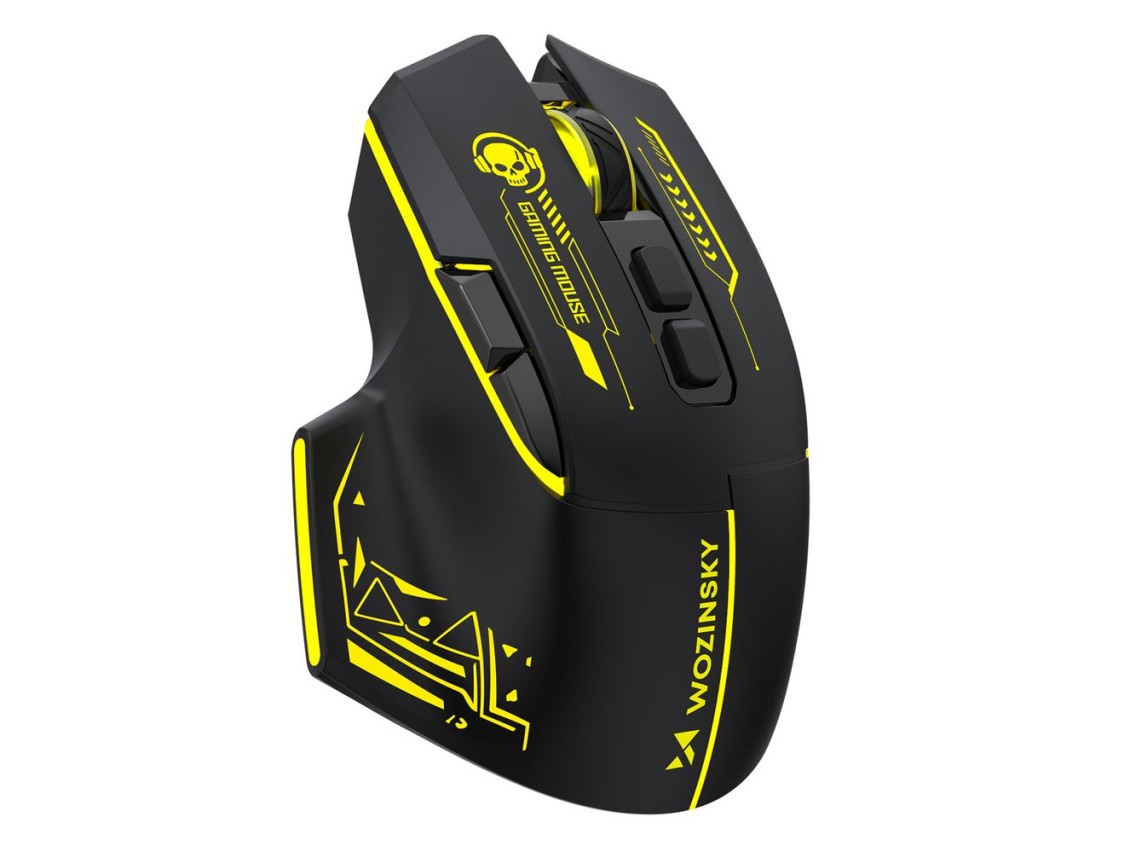 Wozinsky WMGB-1181 Wireless Optical Gaming Mouse 3200 DPI with Built-in Battery and Backlight - Blac