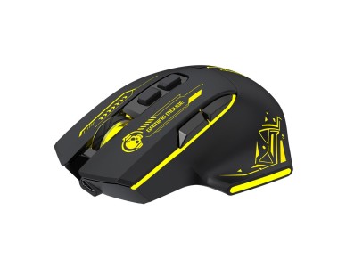 Wozinsky WMGB-1181 Wireless Optical Gaming Mouse 3200 DPI with Built-in Battery and Backlight - Blac