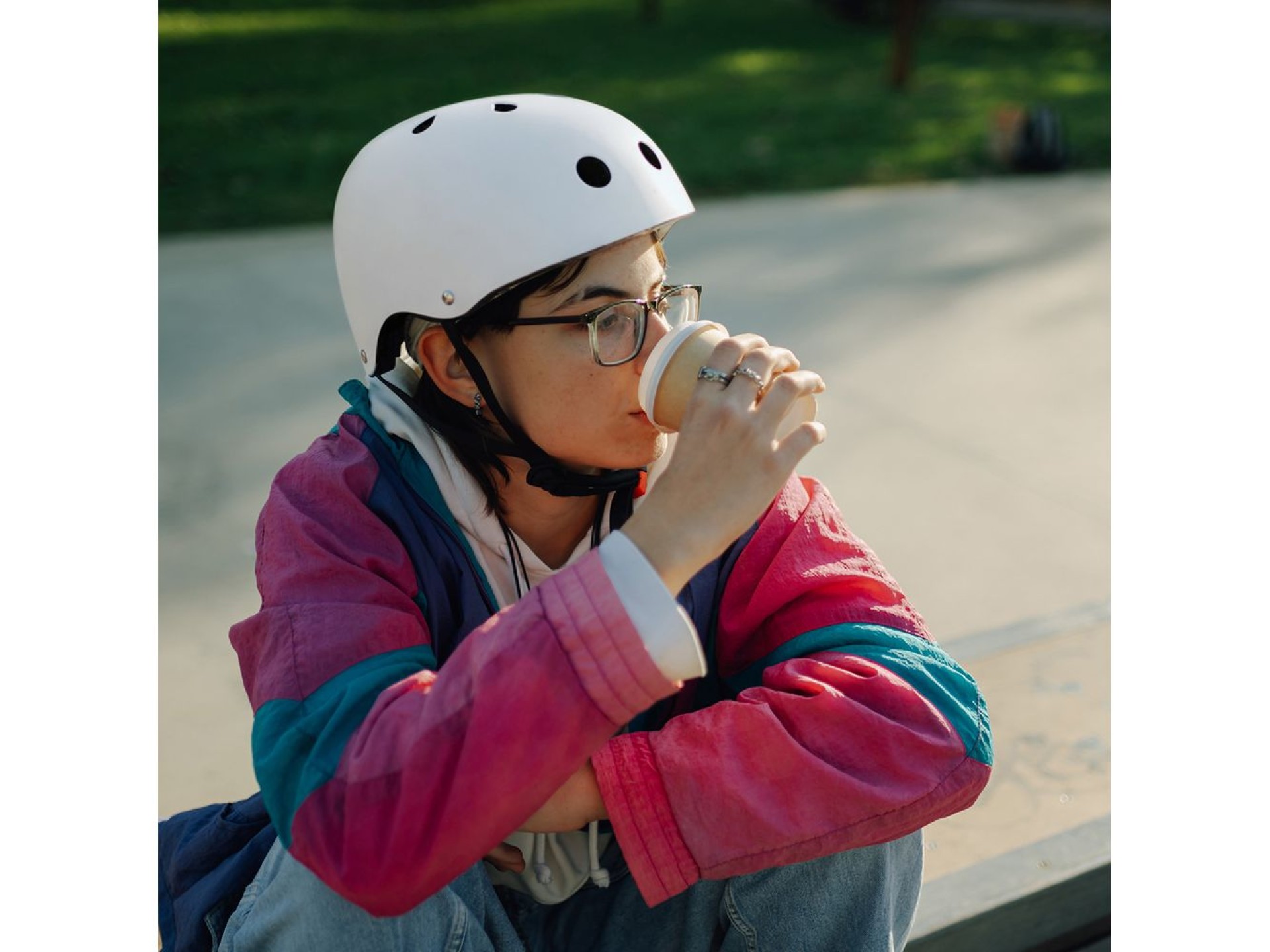 Capacete Wozinsky Leve para BMX/Scooter - Tamanho P - Branco