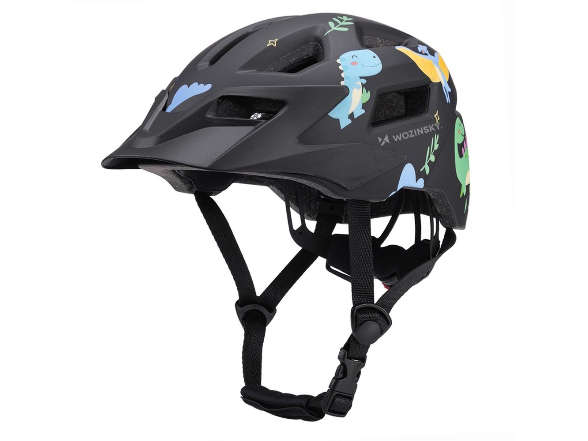 Wozinsky MTB Children's Bike Helmet with Removable Visor S - Black