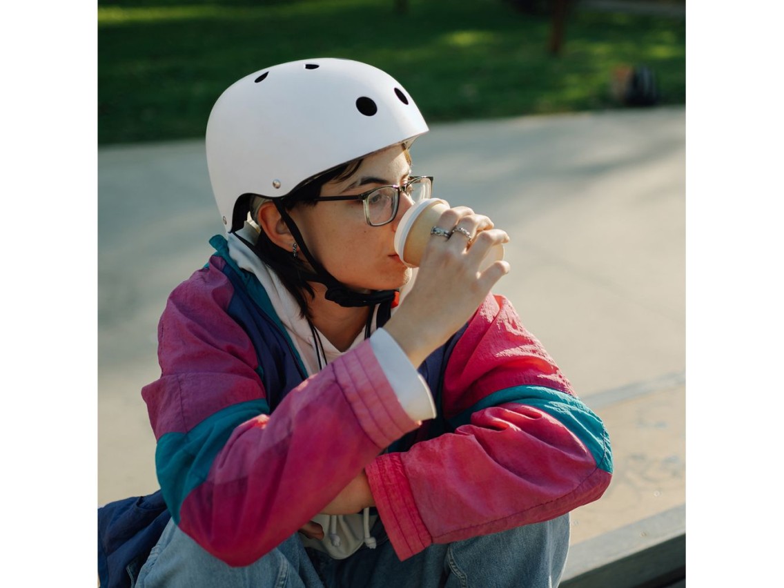 Capacete Wozinsky Leve para BMX/Scooter - Tamanho P - Branco