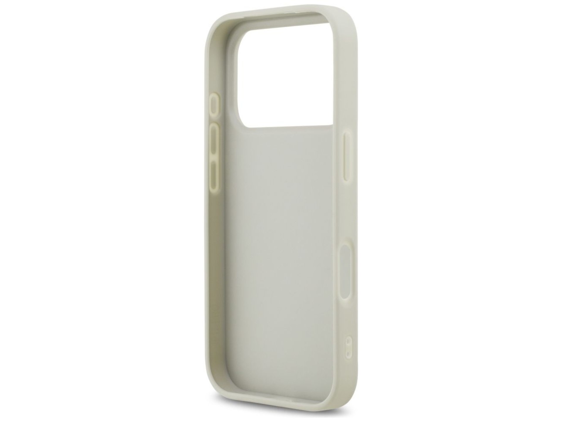 Capa DKNY Xadrez com Listras Estampadas para iPhone 17 Pro - Bege