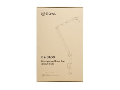 Boya BY-BA30 Desktop Microphone Arm with Hidden Cable Management - Black Boya BY-BA30 Desktop Microphone Arm with Hidden Cable Management - Black