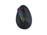 Wozinsky WMG-1164 Wireless Vertical Ergonomic Gaming Mouse 3600 DPI with RGB Backlight - Black