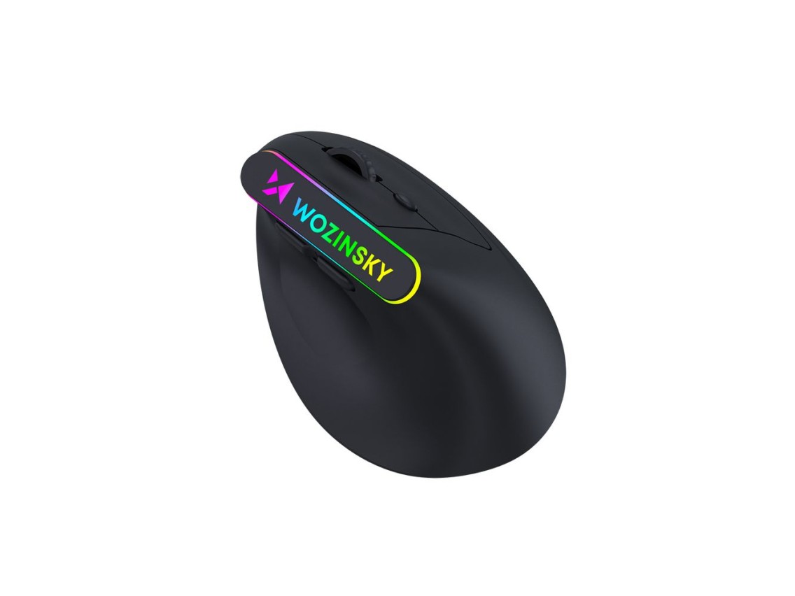 Wozinsky WMG-1164 Wireless Vertical Ergonomic Gaming Mouse 3600 DPI with RGB Backlight - Black