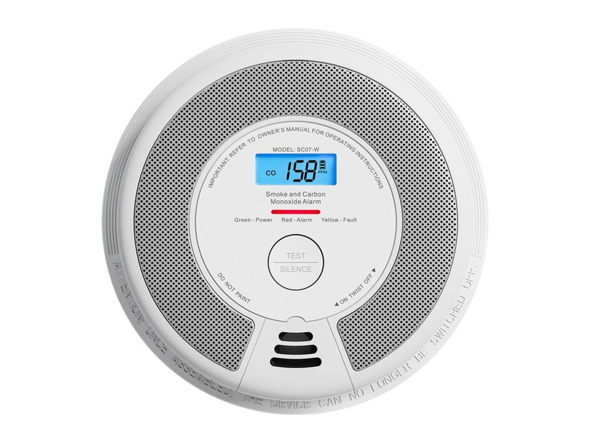 Detector de fumaça e alarme X-SENSE SC07-W