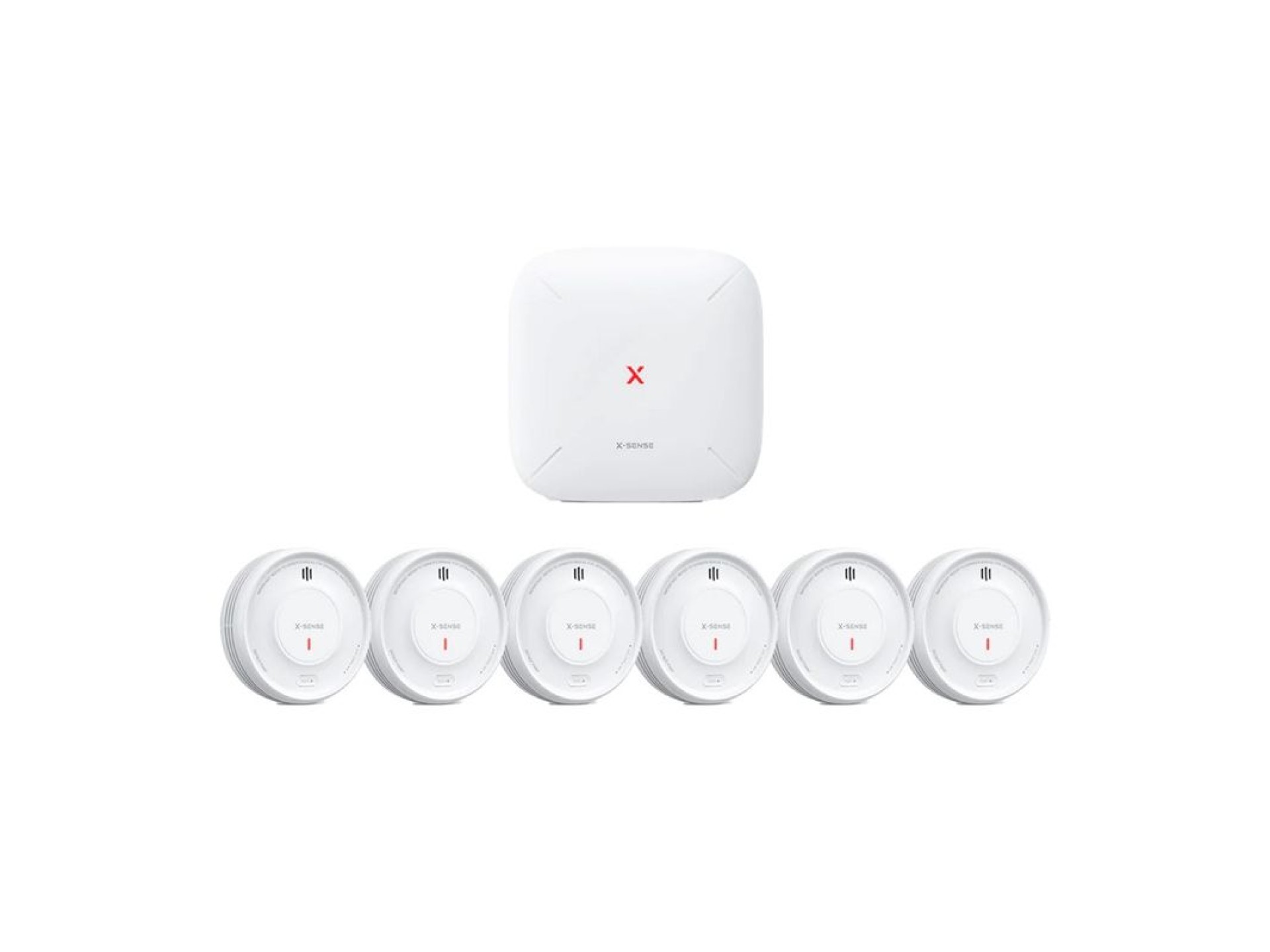 Kit detector de fumaça e estação base X-SENSE XS0D-MR61