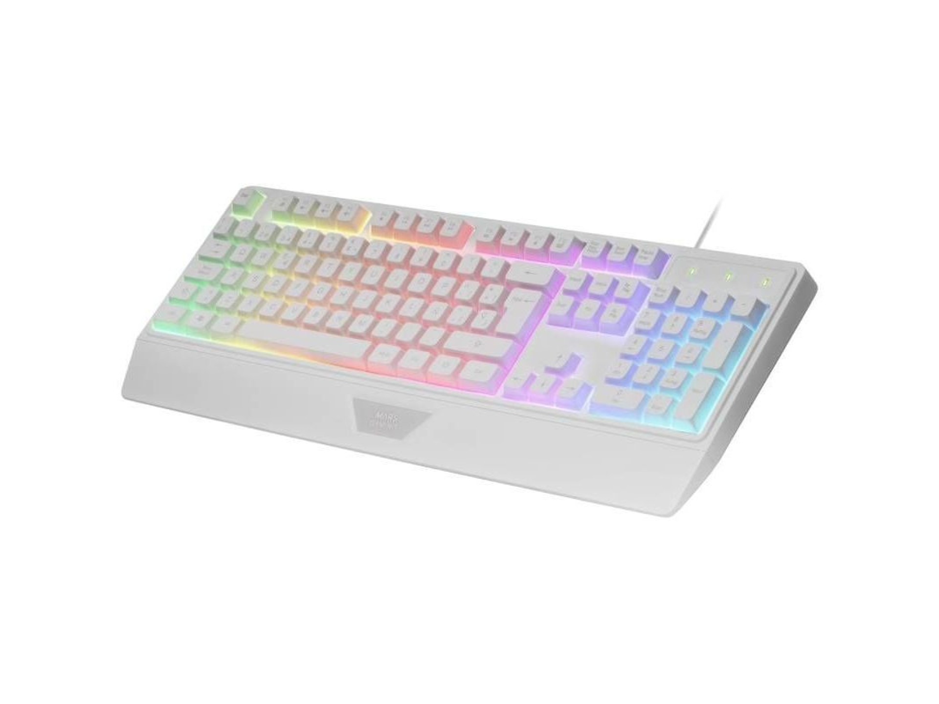 Mars Gaming MK124 Semi-Mechanical Gaming Keyboard / White