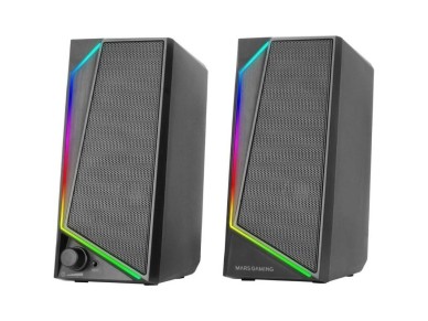 Caixas de som Mars Gaming MS72/ 15W/ 2.0/ Pretas