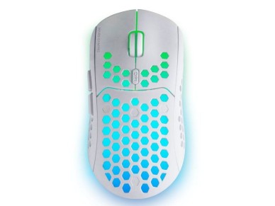 Mars Gaming MMW3W Wireless Gaming Mouse / Rechargeable Battery / Up to 3200 DPI / White