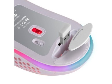 Mars Gaming MMW3W Wireless Gaming Mouse / Rechargeable Battery / Up to 3200 DPI / White