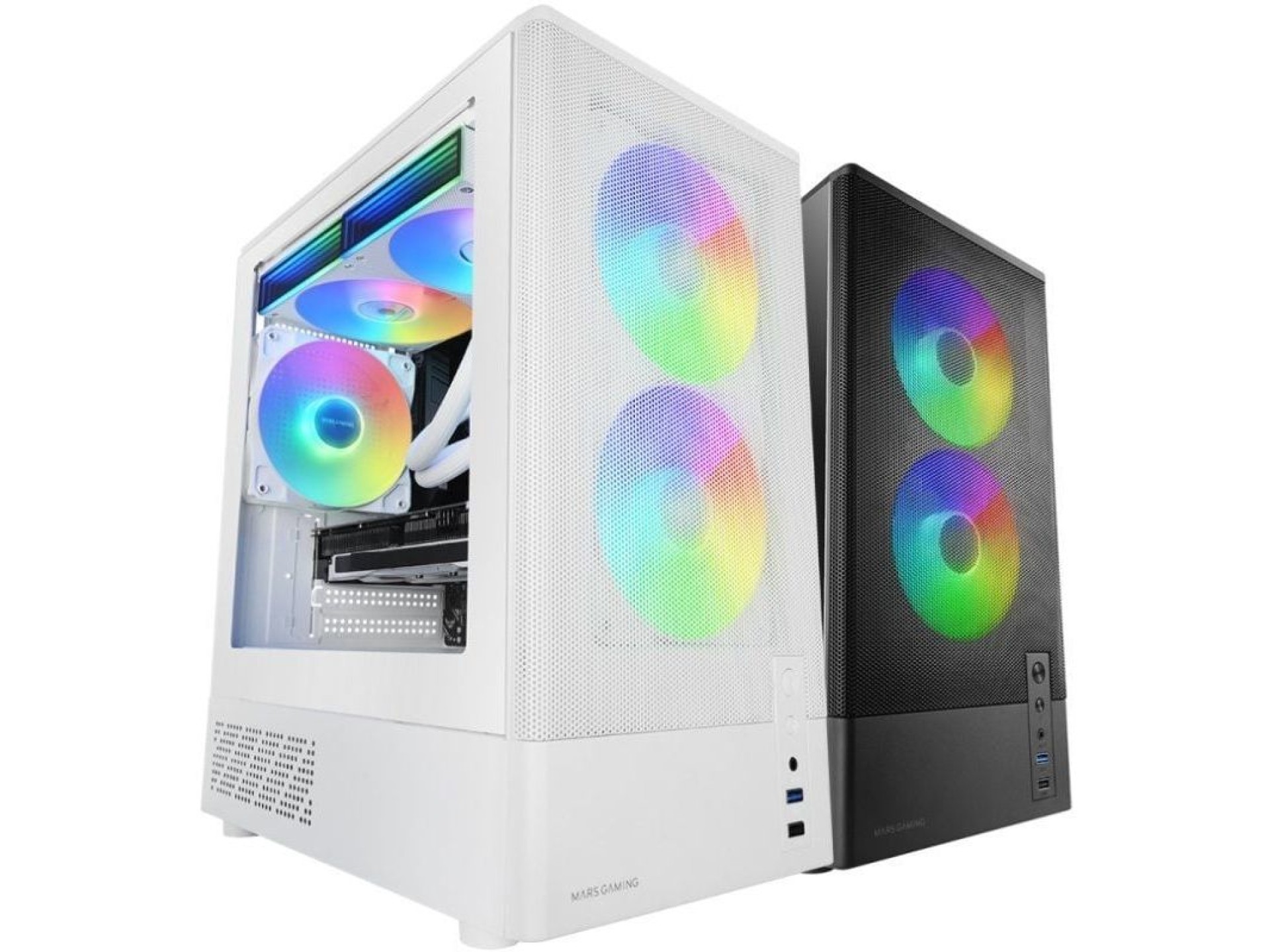Gabinete para jogos Mars Gaming MC-ONYX/Branco Minitower