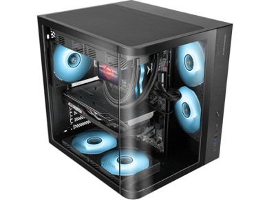 Gabinete para jogos semi-torre Mars Gaming MC-CURV