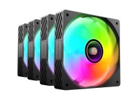 Kit com 4 ventoinhas Mars Gaming MF-SI4KIT de 12 cm + hub + controle remoto/ARGB Kit com 4 ventoinhas Mars Gaming MF-SI4KIT de 12 cm + hub + controle remoto/ARGB