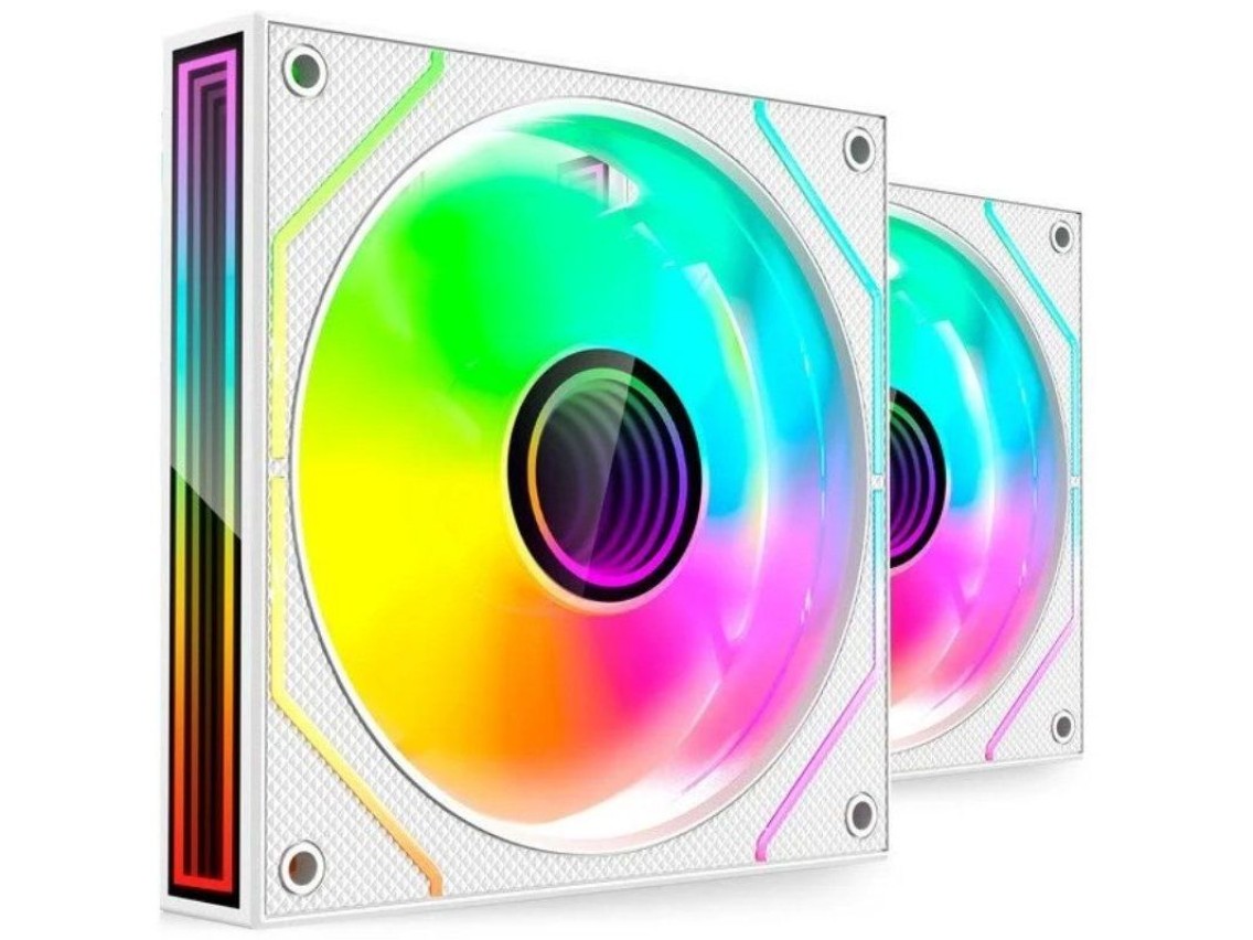 Pacote com 2 ventoinhas Mars Gaming MF-3DPROX2/ 12cm/ ARGB/ Brancas