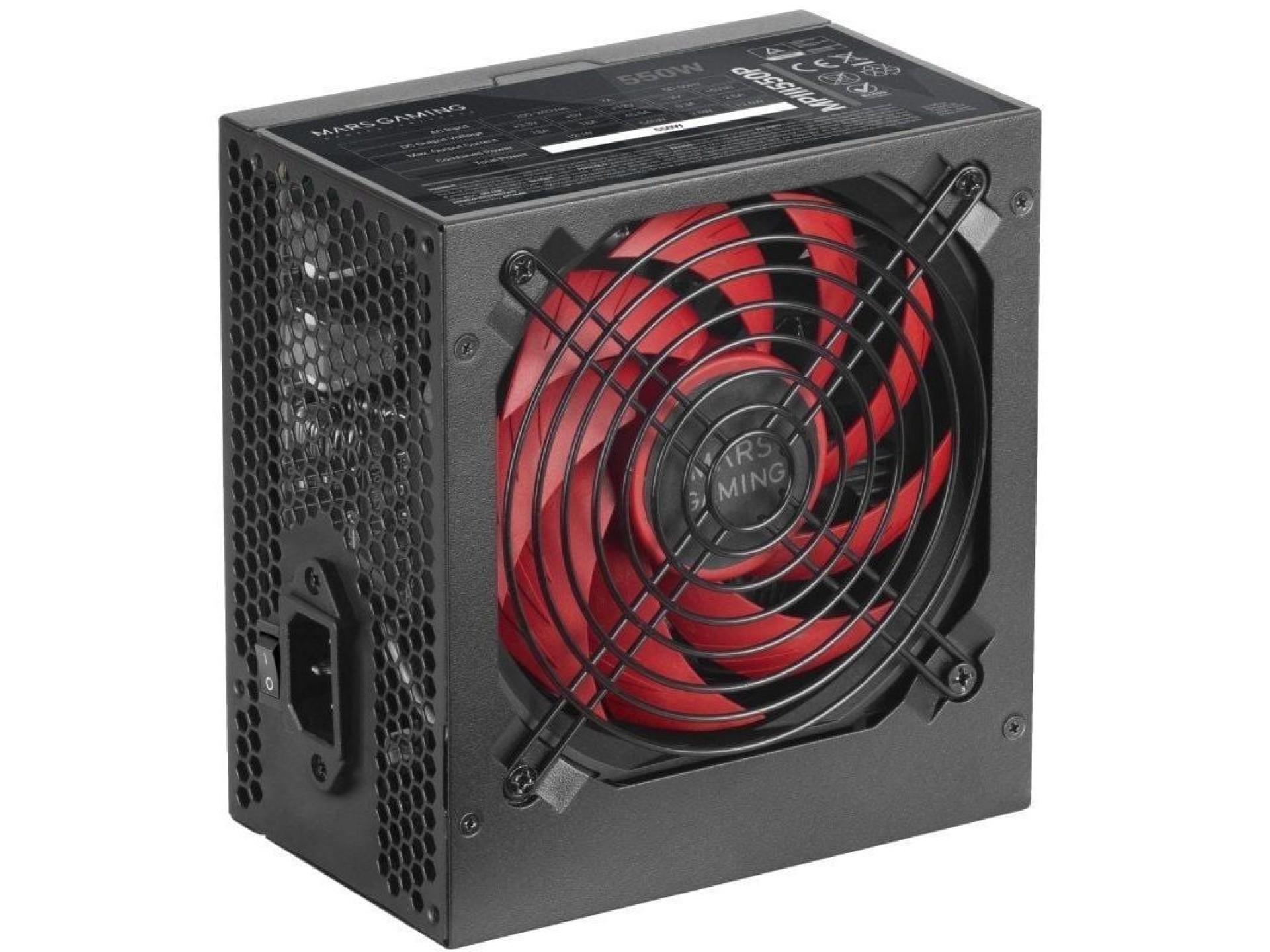 Fonte de alimentação Mars Gaming MPIII550P / 550W / Ventoinha de 12cm