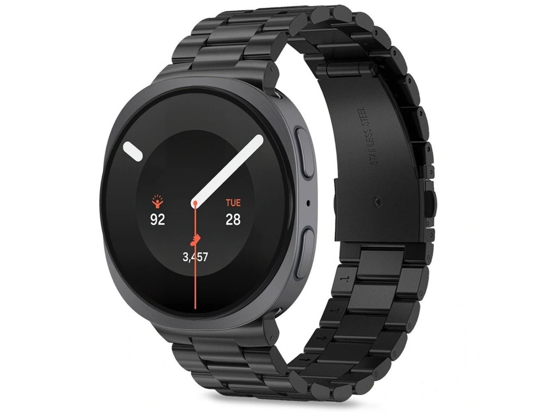 Tech-Protect Stainless Steel Bracelet for Samsung Galaxy Watch 40/44/46 mm - Black