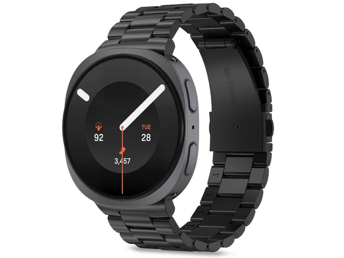 Tech-Protect Stainless Steel Bracelet for Samsung Galaxy Watch 40/44/46 mm - Black