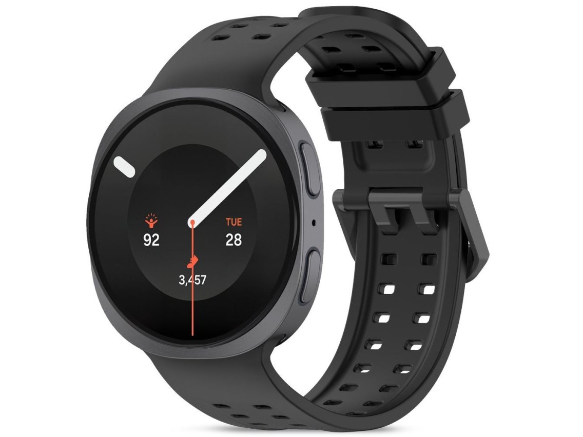 Pulseira de silicone Tech-Protect Air para Samsung Galaxy Watch 40/44/46 mm - Preta