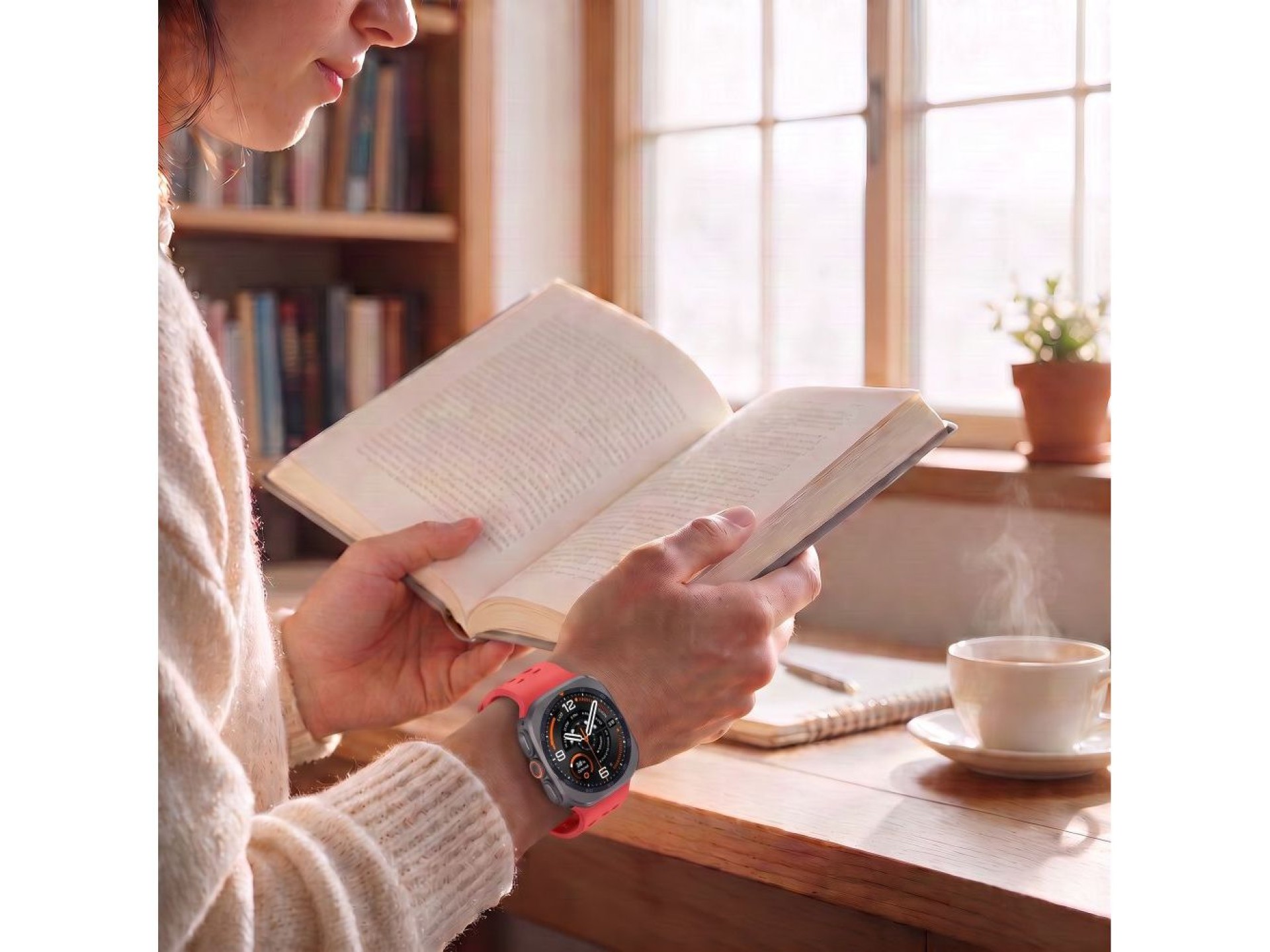 Correa de silicona Tech-Protect Air para Samsung Galaxy Watch Ultra de 47 mm - Roja