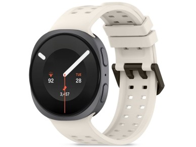 Pulseira de silicone Tech-Protect Air para Samsung Galaxy Watch 40/44/46 mm - Bege Pulseira de silicone Tech-Protect Air para Samsung Galaxy Watch 40/44/46 mm - Bege