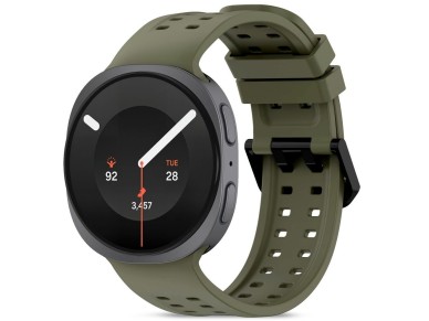 Tech-Protect Silicone Air Strap for Samsung Galaxy Watch 40/44/46 mm - Olive Tech-Protect Silicone Air Strap for Samsung Galaxy Watch 40/44/46 mm - Olive
