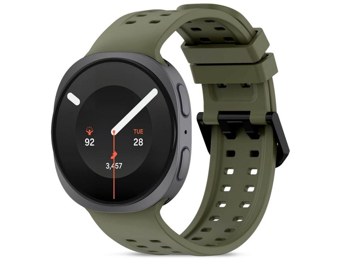 Correa de silicona Tech-Protect Air para Samsung Galaxy Watch 40/44/46 mm - Verde oliva