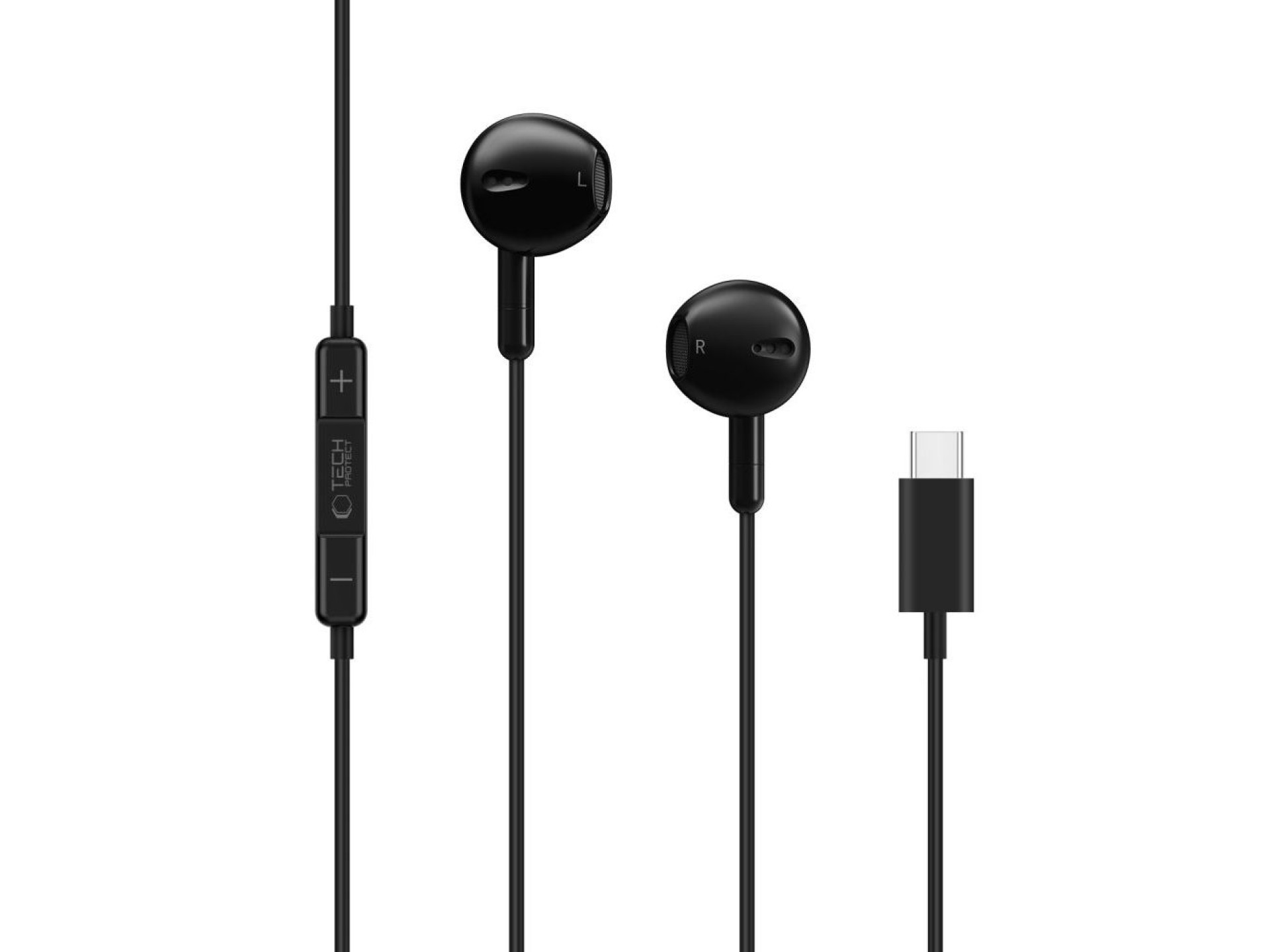 Auriculares con cable USB-C Tech-Protect Ultraboost Core G4 - Negro