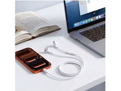 Tech-Protect Ultraboost Core G4 USB-C Wired Headphones - White Tech-Protect Ultraboost Core G4 USB-C Wired Headphones - White