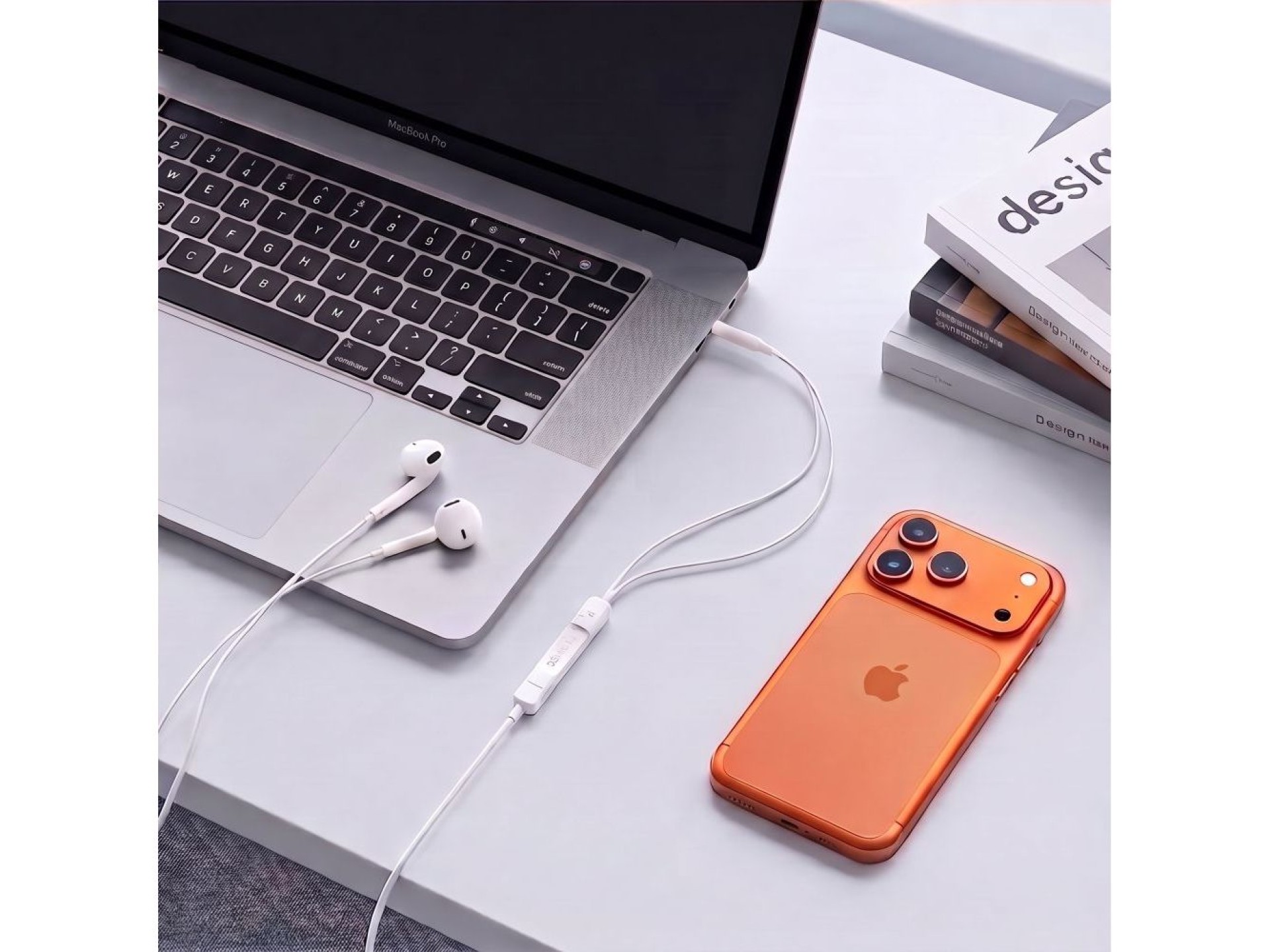 Auriculares con cable Tech-Protect Ultraboost Core G4 con conector mini - Blanco