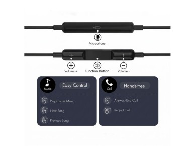 Tech-Protect Ultraboost Core G4 USB-C Wired Headphones - Black Tech-Protect Ultraboost Core G4 USB-C Wired Headphones - Black