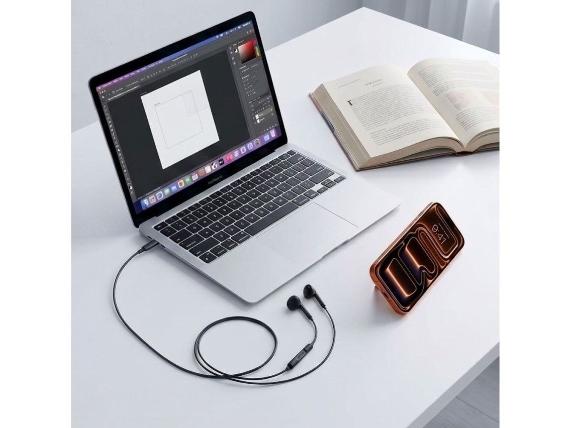 Auriculares con cable Tech-Protect Ultraboost Core G4 con conector mini - Negro