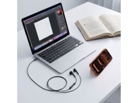 Auriculares con cable Tech-Protect Ultraboost Core G4 con conector mini - Negro