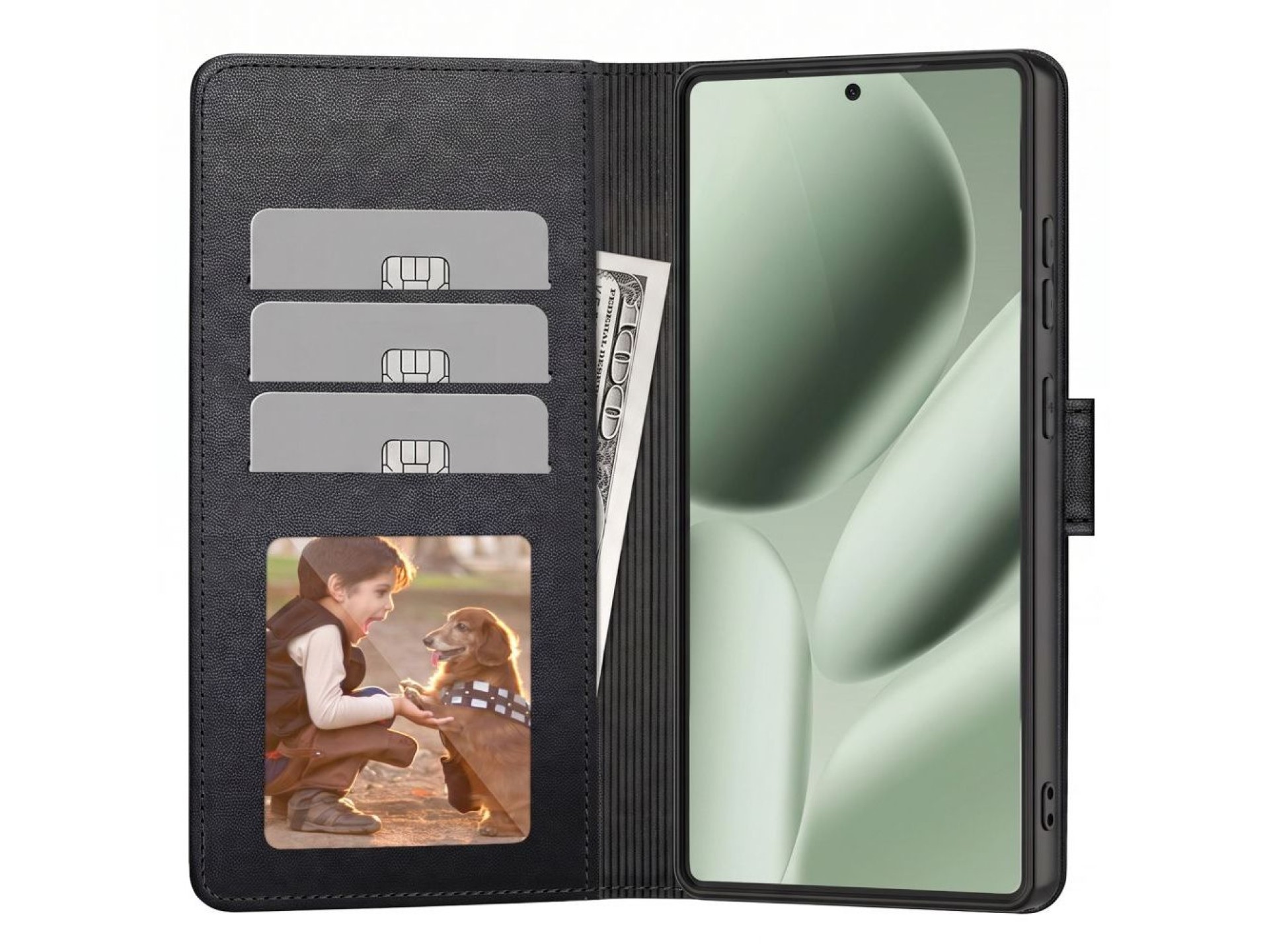 Funda tipo cartera Tech-Protect para Google Pixel 11 / 11 Pro - Negro mate
